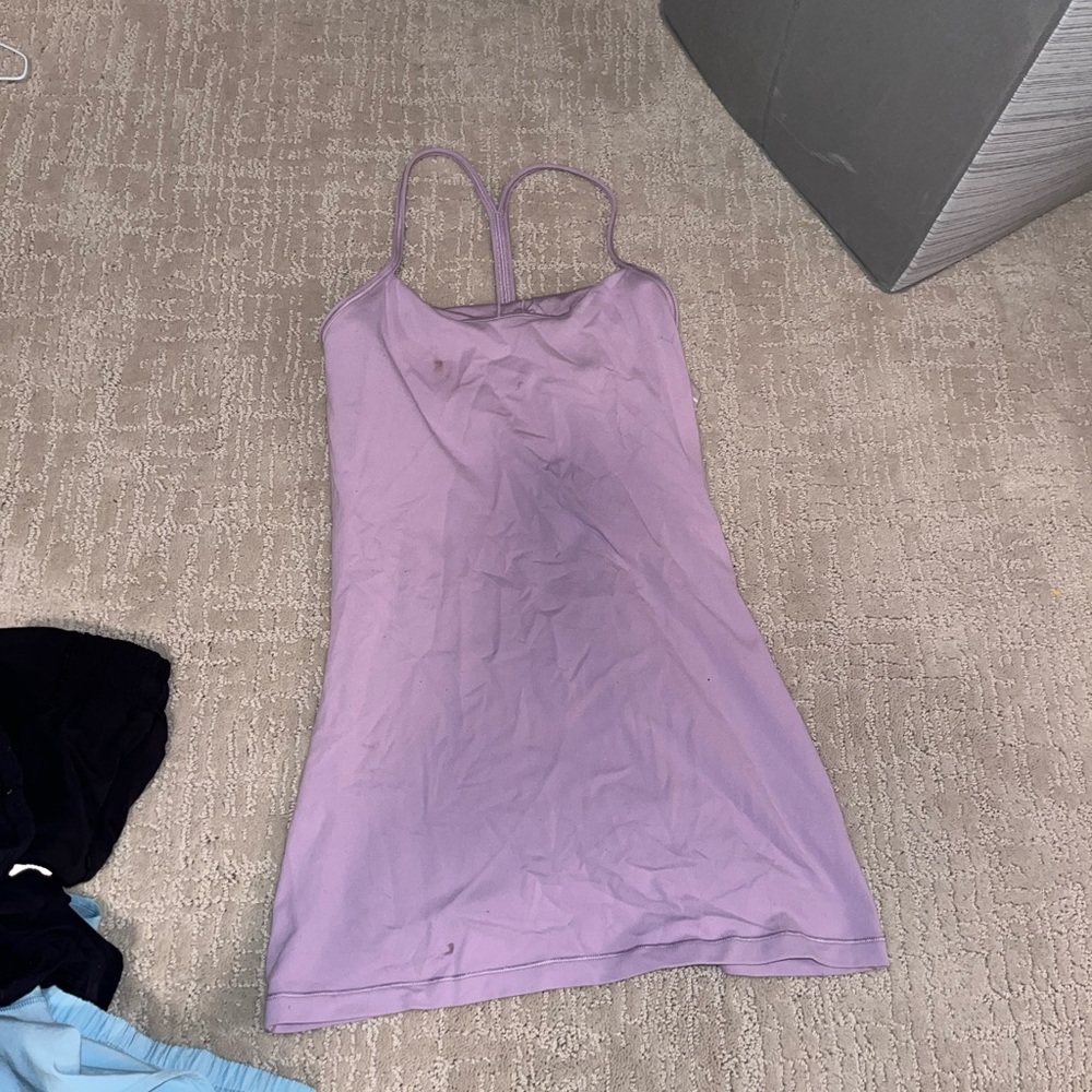 Lilac lululemon power Y tank